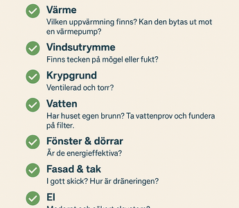 Checklista inför husköpet – så undviker du obehagliga överraskningar - Airmove