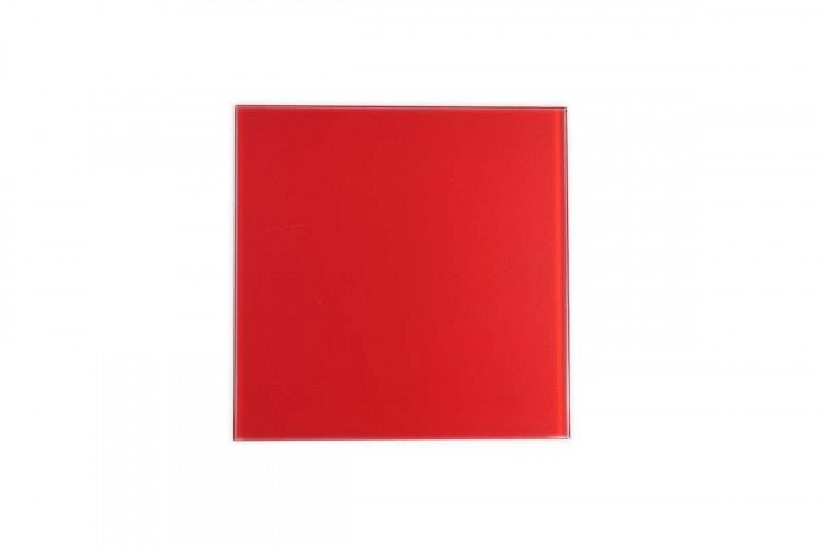 Airmove Flow 100mm Front med Rött Glas - Stilren ventilation - Airmove
